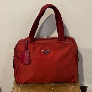 Prada Red Tote Bag